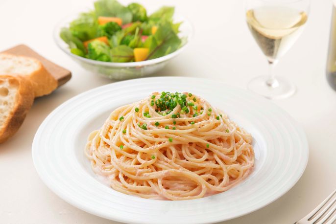 タラモサラダに簡単アレンジ！レトルトパスタ「たらこクリームソース」が美味しくリニューアル