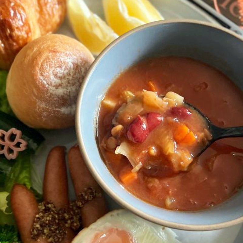 麻布十番シリーズ　6種野菜のミネストローネ画像３