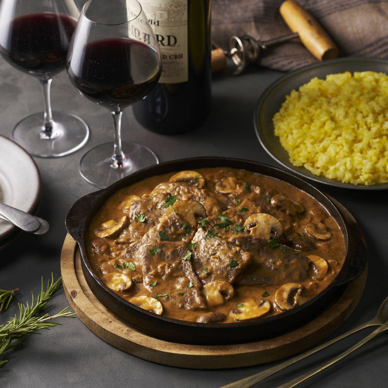 メゾンソワレ　牛肉ときのこでつくるビーフストロガノフ用ソース画像２