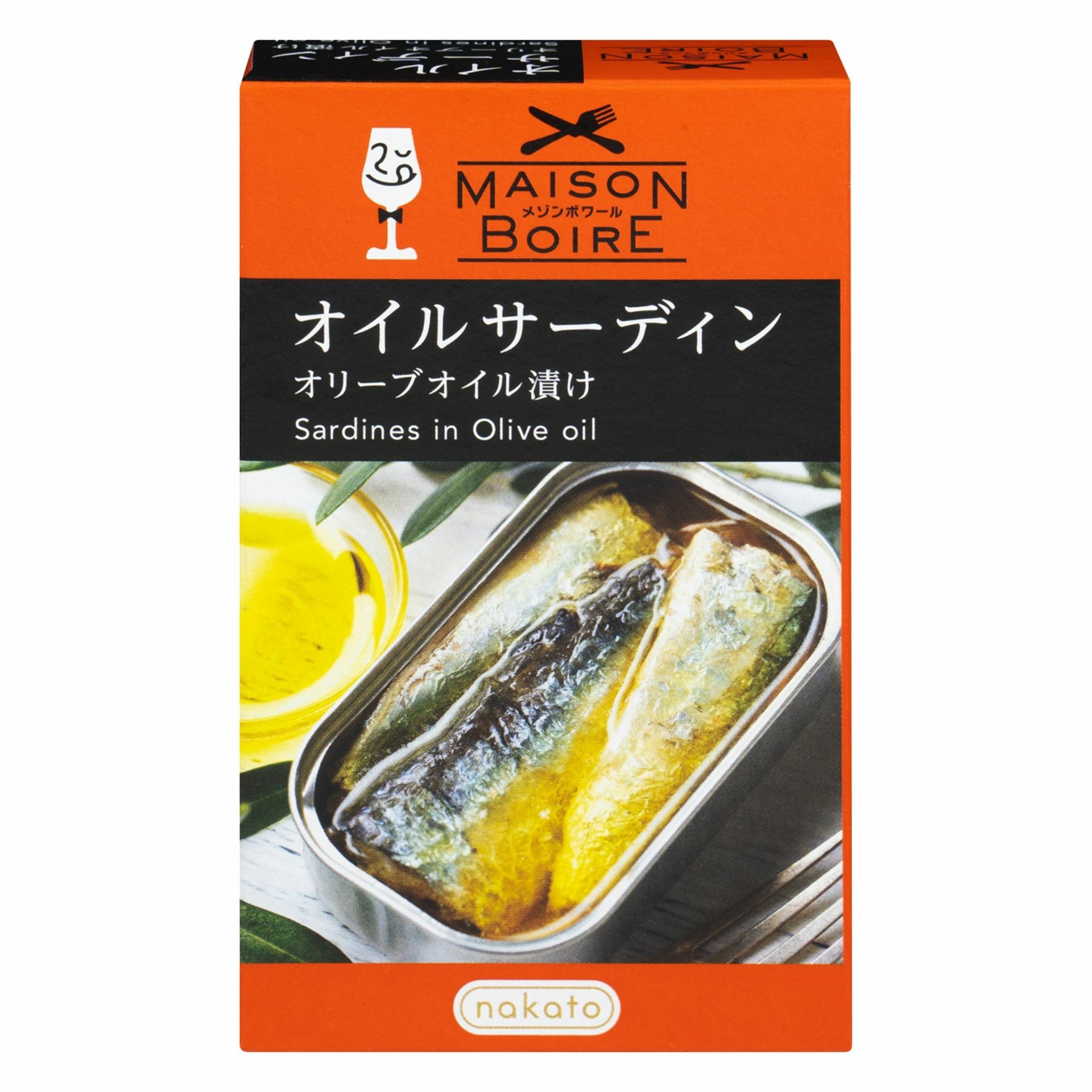 メゾンボワール　オイルサーディン　オリーブオイル漬け画像１