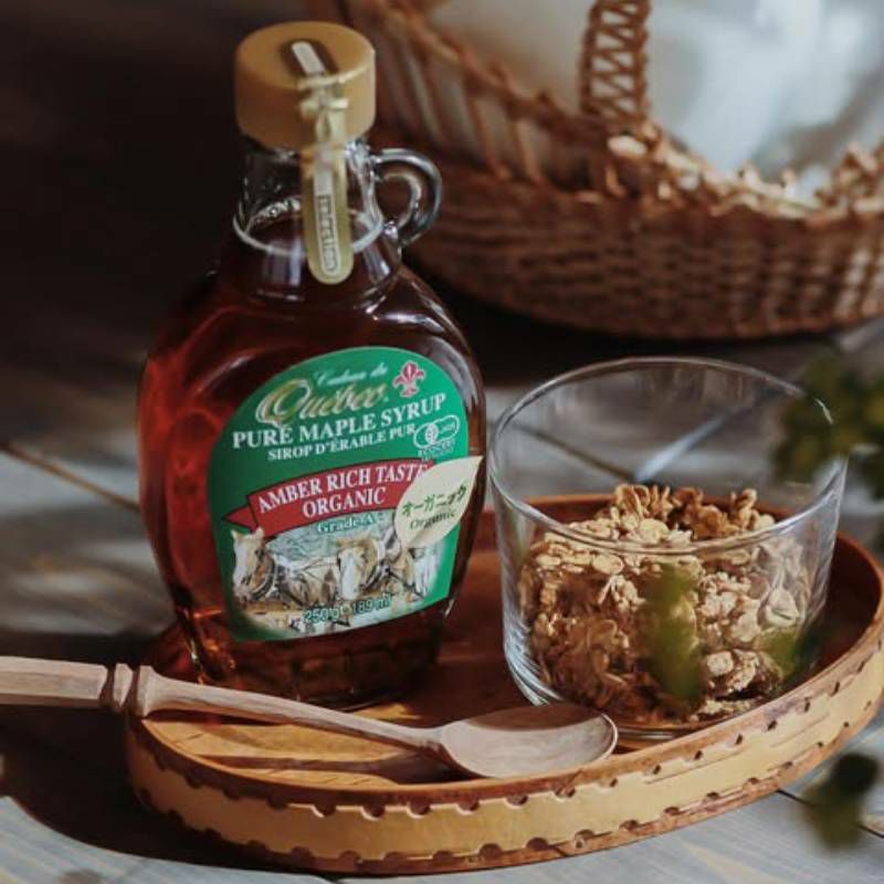 カドデュケベック メープルシロップ ≪オーガニック≫「 アンバーリッチテイスト」 グレードＡ（ 330g）画像4