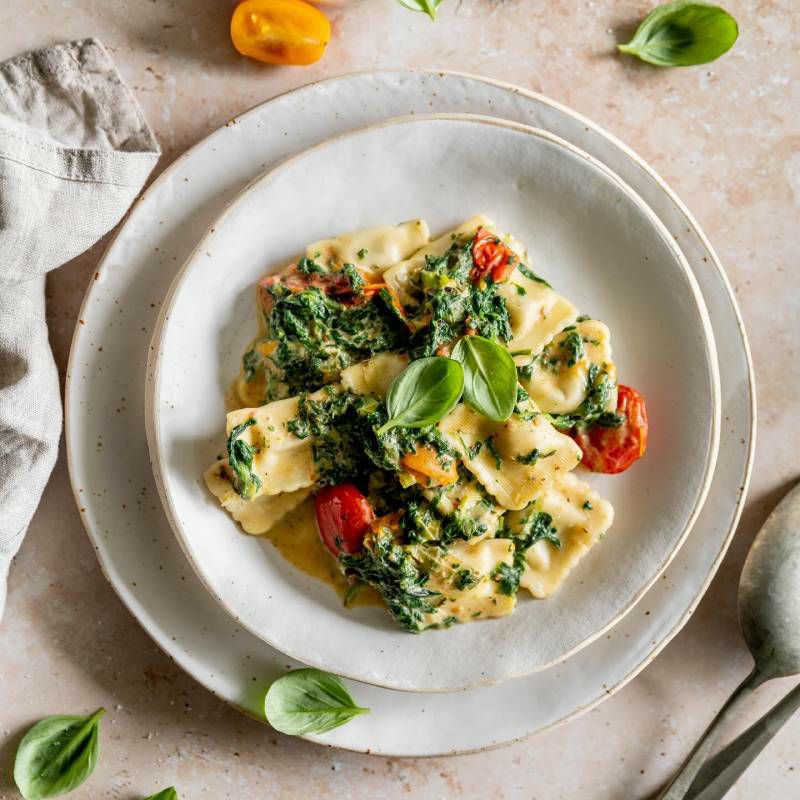 ジョバンニ　オーガニック　ラビオリ （植物性チーズ入り）パッケージ