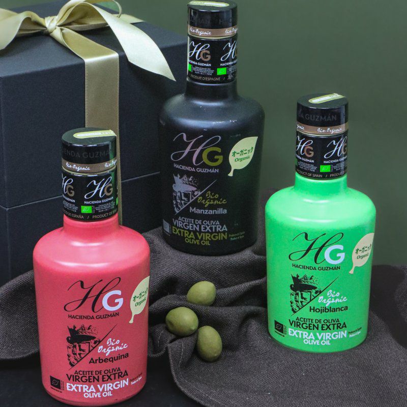 ■ギフト アシエンダグスマン オーガニック エクストラバージンオリーブオイル3種 味比べセット