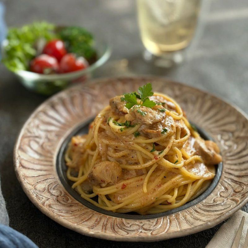 麻布十番シリーズ　Polieat （ポリート）  陸奥湾産ベビー帆立の旨みとからすみの香りを楽しむペペロンチーノ