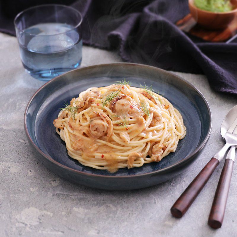 麻布十番シリーズ　Polieat （ポリート）  陸奥湾産ベビー帆立の旨みとからすみの香りを楽しむペペロンチーノ