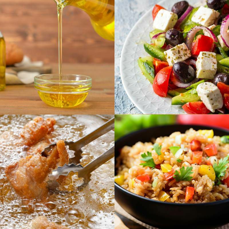 ■ギフト　オリーブオイルとひまわり油（調理油2種）とシーズニングソルト3種のセット